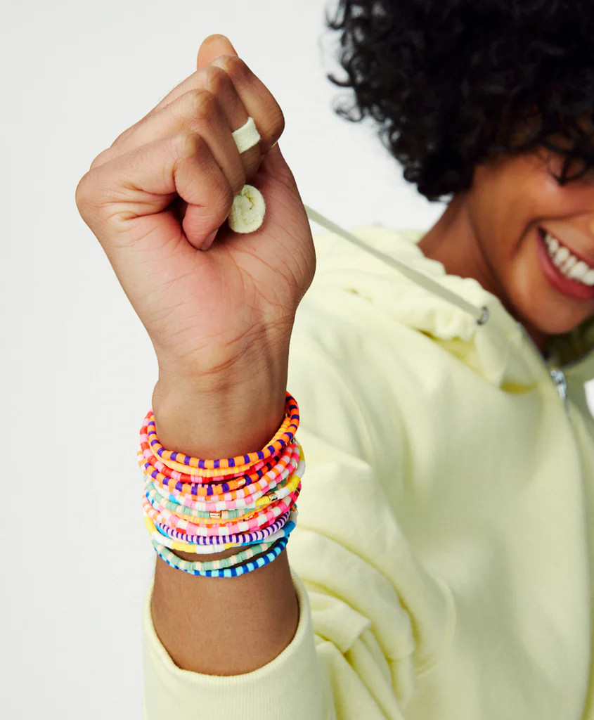 Technicolor Stripe Bracelet Bunch | Roxanne Assoulin