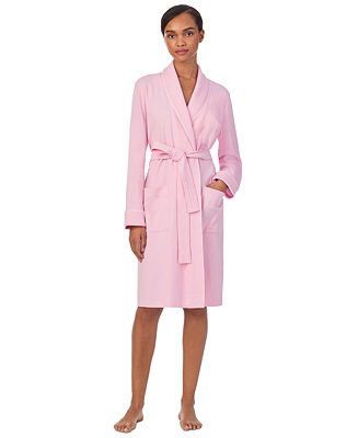 Lauren Ralph Lauren Women's Quilted-Collar Cotton Robe - Macy's | Macy's
