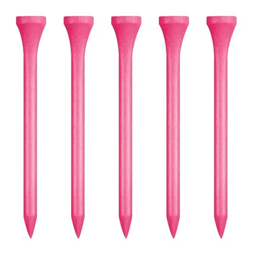 Zivisk Wooden Golf Tees 3-1/4" 100 Count 83mm Pink | Amazon (US)
