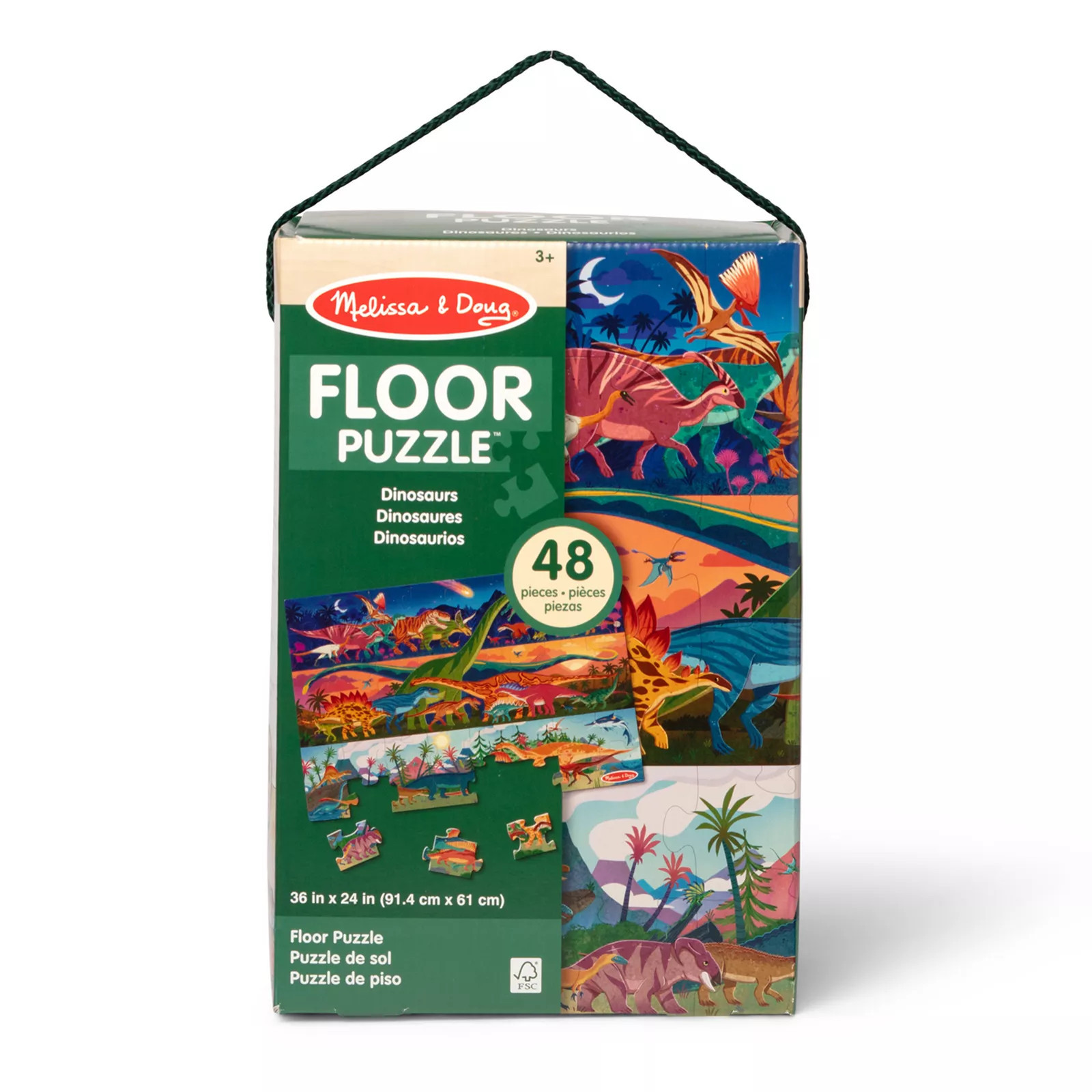 Melissa & Doug Dinosaur Adventure 48-Piece Floor Puzzle, Multi | Kohl's