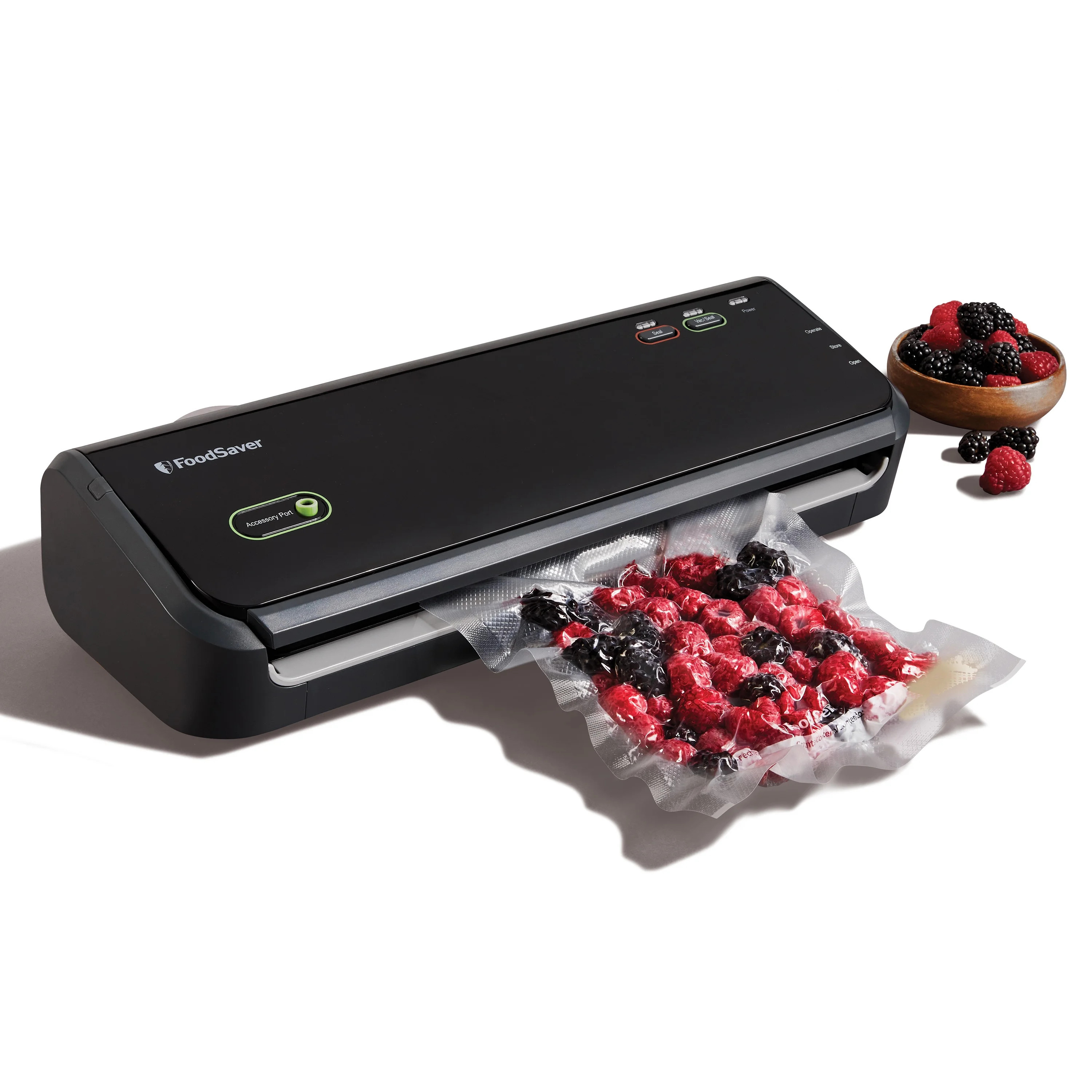 FoodSaver Vacuum Sealer Starter System, Black, Accessories and Bags Included | Walmart (US)