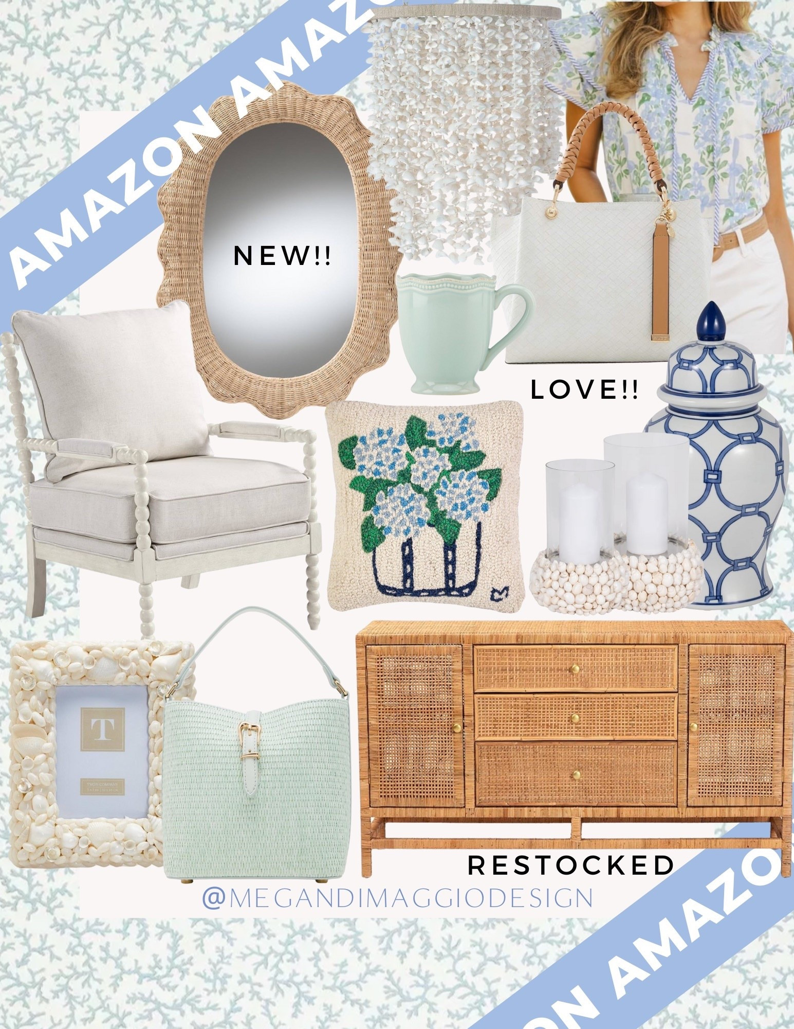 New affordable finds for the coastal home!! This rattan sideboard is finally back in stock!! 🙌🏻 and I LOVE this new mirror that’s an amazing look for less for Serena & Lily’s new Cascade mirror!! Plus this best selling & highly rated spindle chair is on major sale & only $216!! 🤯

#LTKFindsUnder100 #LTKHome #LTKSaleAlert