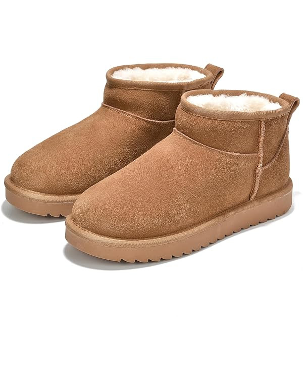 Project Cloud 100% Genuine Leather Ankle Boots for Women - Water Resistant with Memory Foam Insol... | Amazon (US)