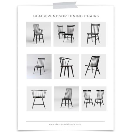 black dining chairs, black windsor chairs, affordable dining chairs, black dining chairs 

#LTKhome