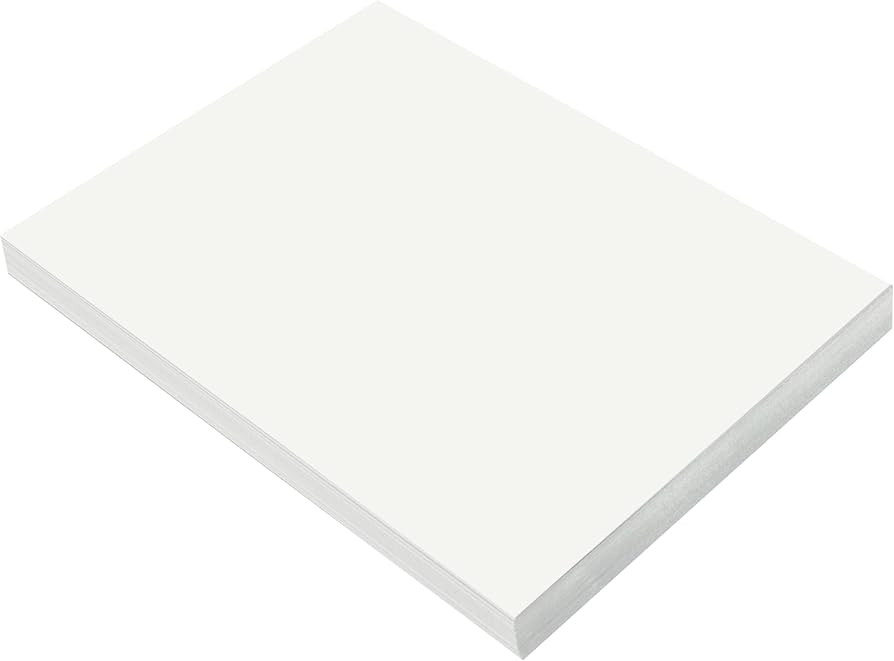 Prang (Formerly SunWorks) Construction Paper, White, 9" x 12", 100 Sheets | Amazon (US)