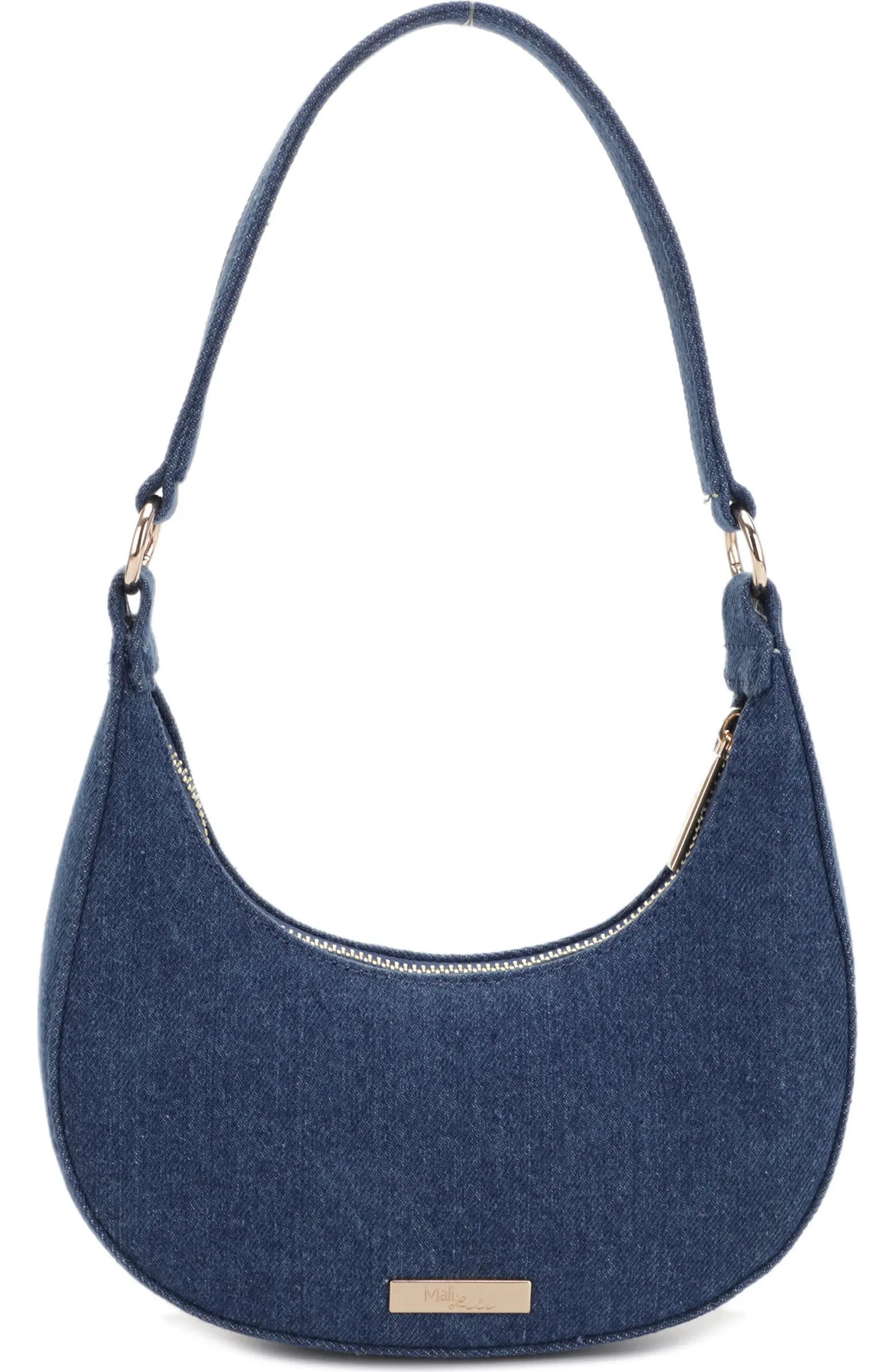 Leilani Woven Denim Baguette Shoulder Bag | Nordstrom