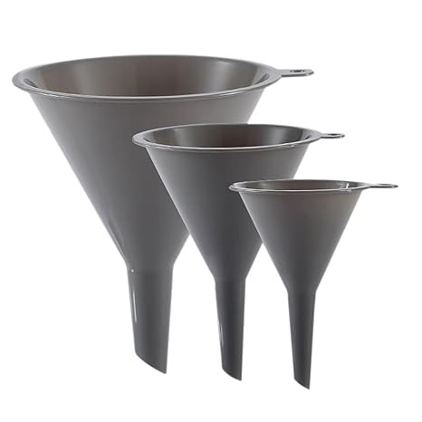 Plastic Kitchen Funnel Set of 3, Round Kitchen Funnels for Filling Bottles, Durable and Multifunc... | Amazon (US)
