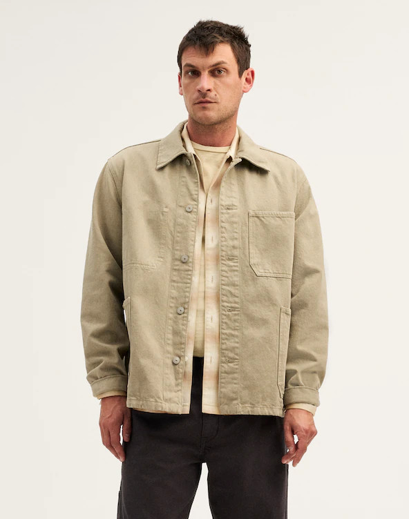 Garment-Dyed Chore Jacket in Denim | Madewell
