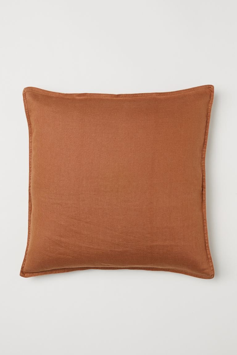 Washed Linen Cushion Cover | H&M (US + CA)