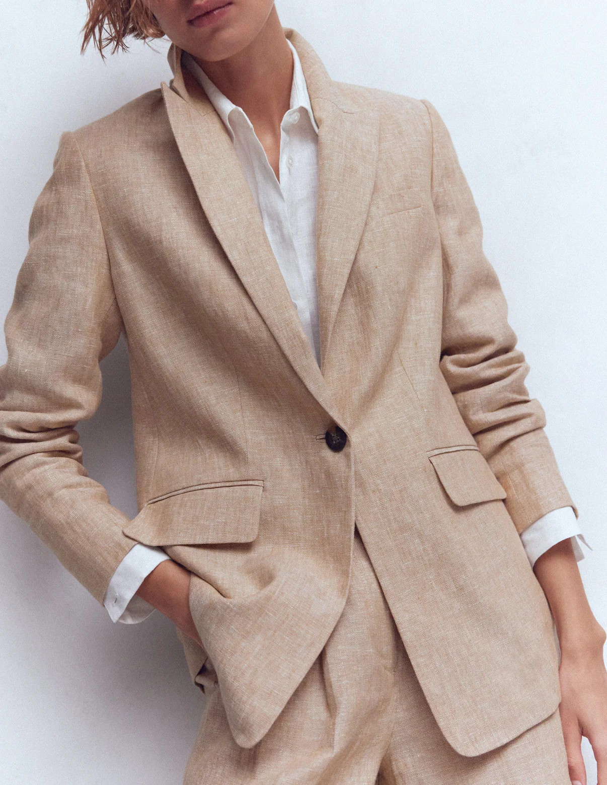 Woodbridge Leinenblazer-Amphore, Chambray | Boden DE