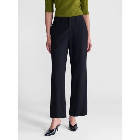Scoop Women's and Women's Plus Low Rise Crease Trousers, 30'' Inseam, Sizes 0-28W | Walmart (US)