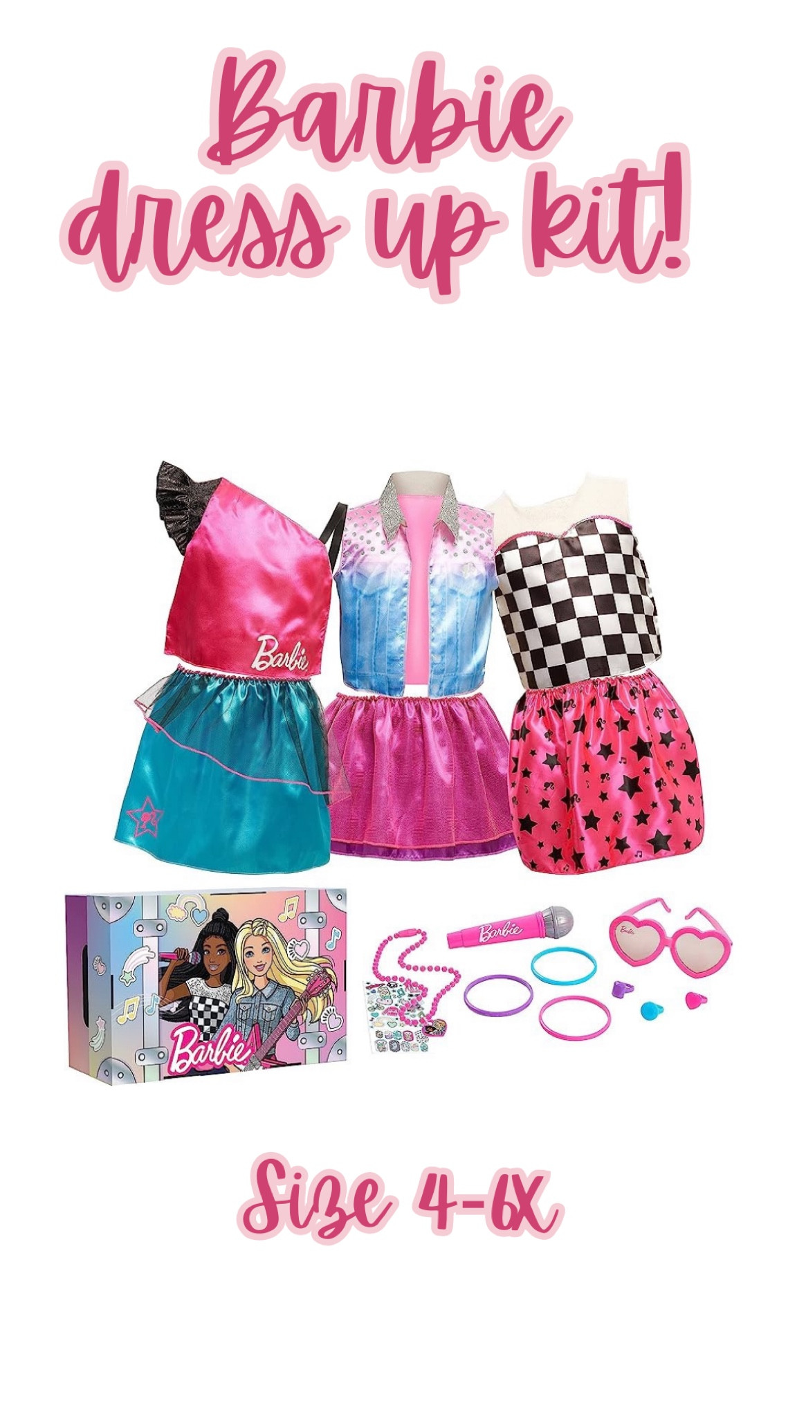 This Barbie dress up kit is everything!!! 
It’s amazon exclusive. Luxi has a Barbie Themed dance camp next week so we had to go with the theme! Obsessed 😍

#barbie #shopping #amazon #amazonfavorites #amazonlinks #mamatried #toddlermusthaves #amazonmusthaves #amazonprime #prime @amazon #shopamazon #amazonassociate #girlsdressup #dressup 

#LTKkids #LTKBacktoSchool #LTKfamily