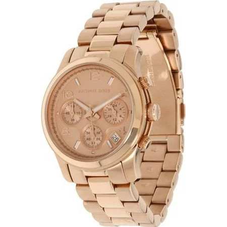 Michael Kors Women s Runway Rose Gold-Tone Watch MK5128 | Walmart (US)