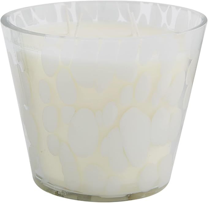 Mud Pie Scattered Dot Scented Candle, Cream, 4" x 5" dia | Amazon (US)