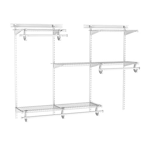 ClosetMaid ShelfTrack Wire Closet Organizer System, Adjustable from 4 to 6 Ft., With Shelves, Clo... | Amazon (US)