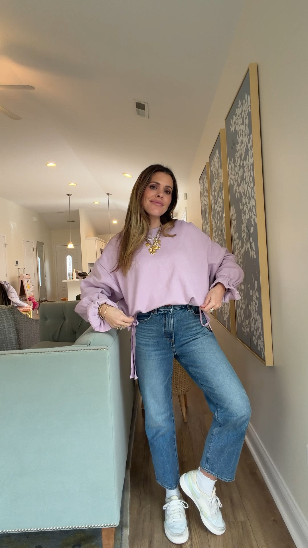 Today’s casual outfit— wearing an xsmall sweatshirt & 26petite in the jeans 

#LTKootd #LTKPetite #LTKSeasonal