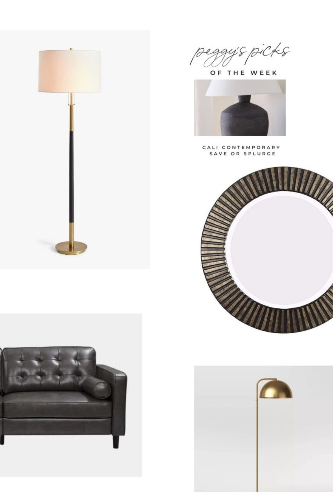 For Peggy's Picks of the Week, we've selected items with a common conundrum in mind when designing a space:

Which items do I spend on and which items do I save on?

On the blog, you'll find items included in our newest project reveal, Project Cali Contemporary, as well as affordable alternatives that can be incorporated into your space! Swipe -> and head to the blog to see our budget friendly picks!

Design // @peggyhaddadinteriors
Photography // @karadeyoung
#projectcalicontemporary
#peggysaysmix

.
.
.
.

#makehomeyours
#homestyle
#homedecor
#interiorstyling
#howyouhome
#prettylittleinteriors
#howweedwell
#edesign

#LTKFind #LTKhome