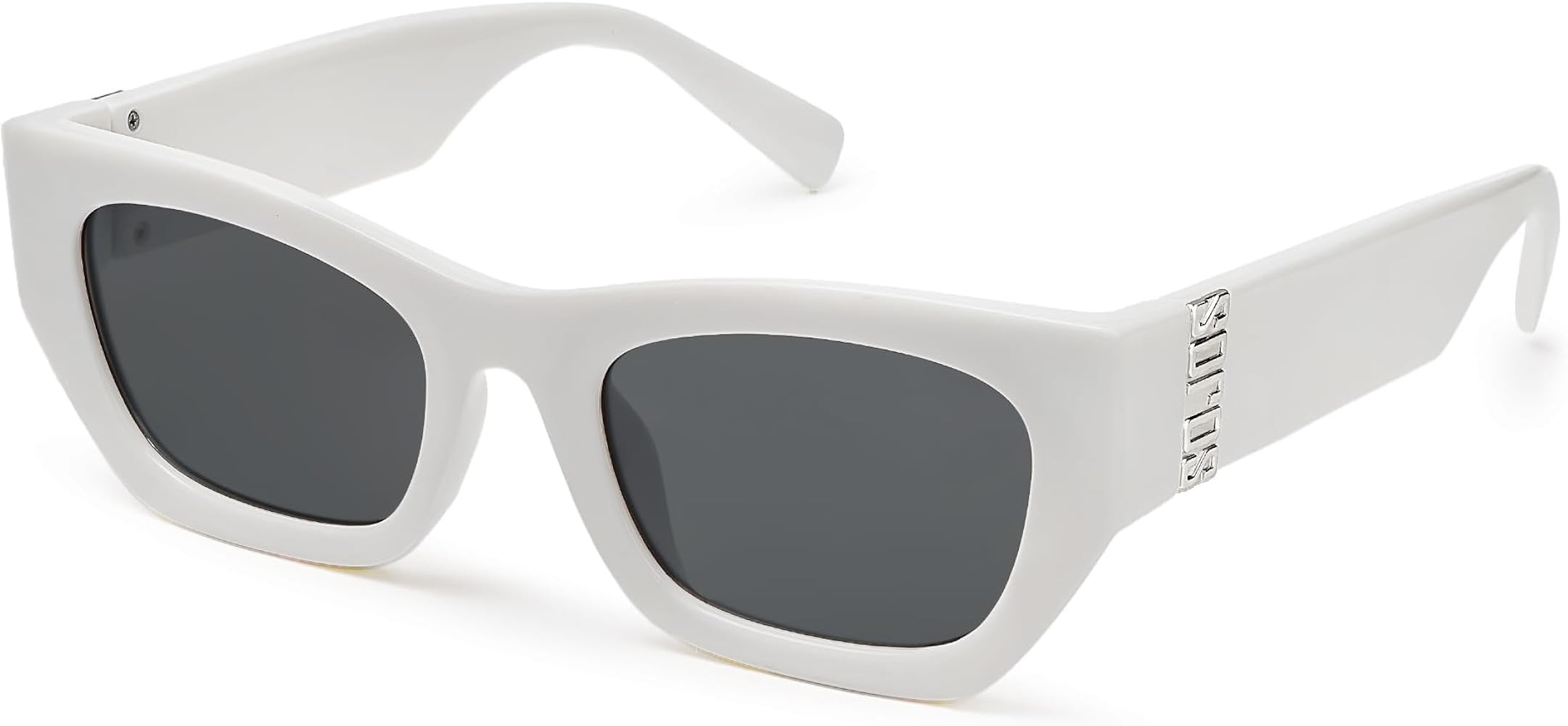 SOJOS Retro Cat Eye Sunglasses for Women Men Trendy Rectangle Designer Sunnies SJ2296 | Amazon (US)