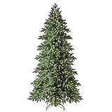 Home Heritage Virginia Fir Quick Set 7.5 Foot Artificial Christmas Tree Prelit with 700 White Fai... | Amazon (US)