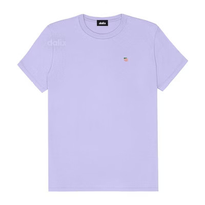 Dalix Womens Lil Peach Jersey Tee in Dark Lavender L Large | Target