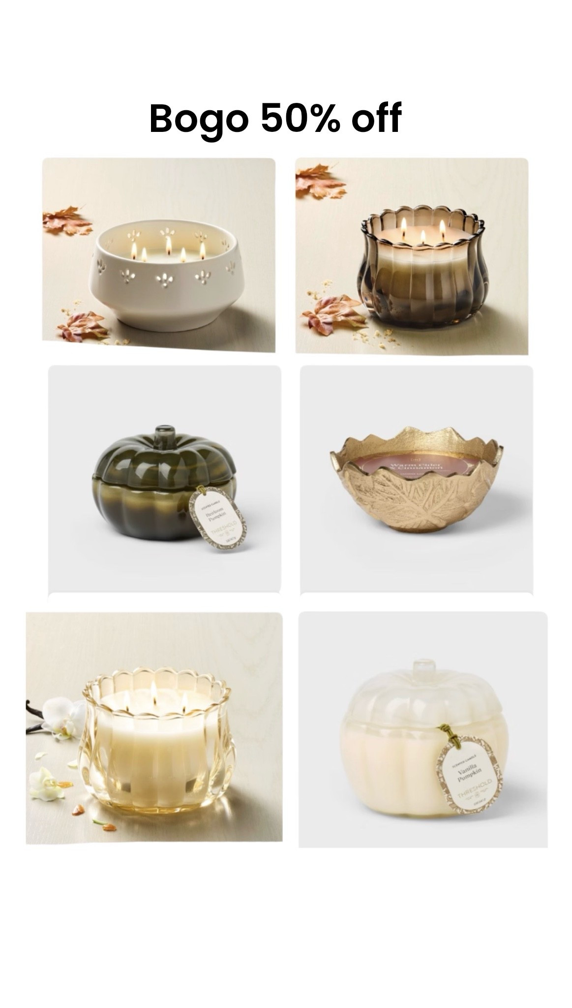 @Target fall candles / BOGO candle / fall decor

#LTKHome #LTKSeasonal #LTKSaleAlert