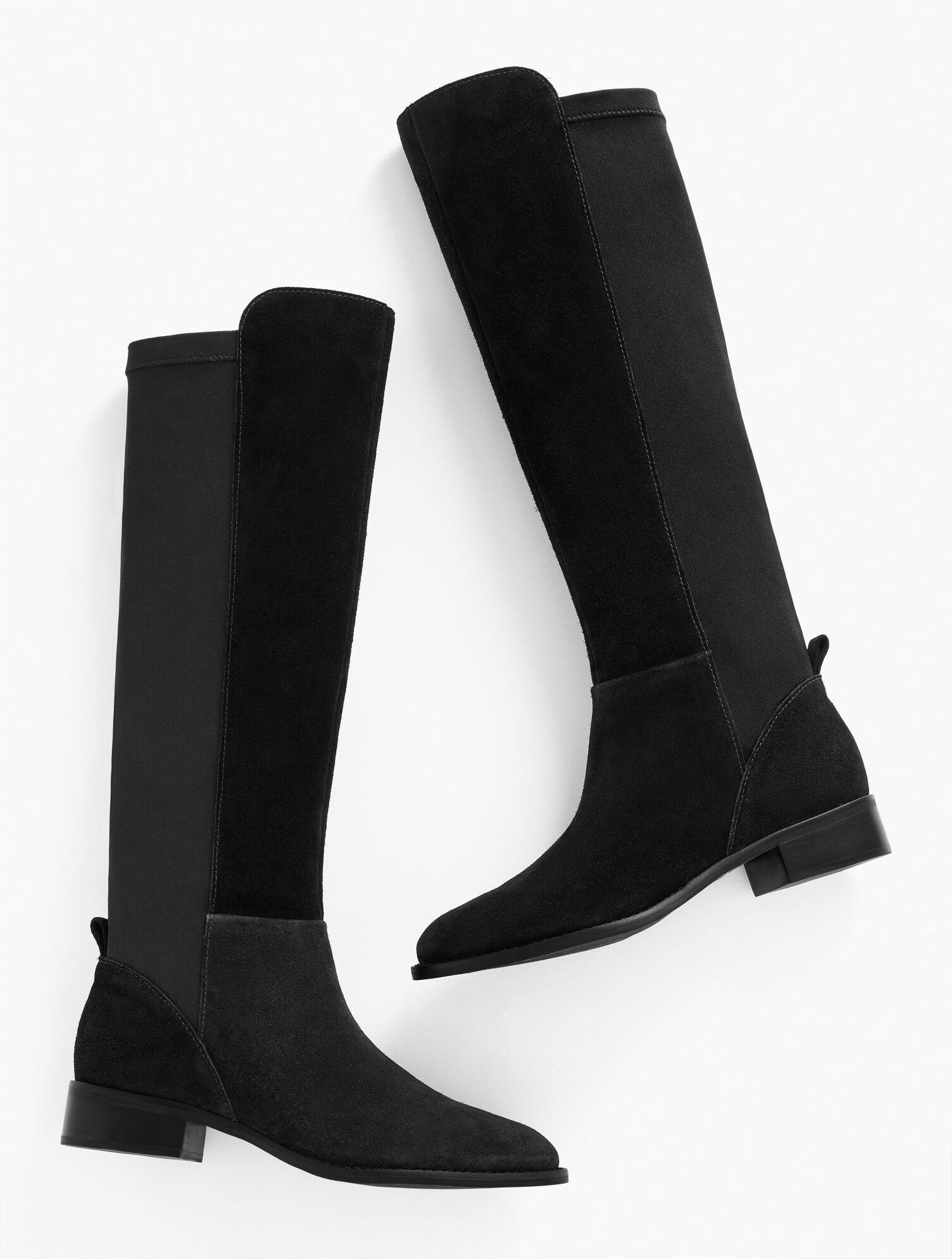 Tish Suede Stretch Riding Boots | Talbots