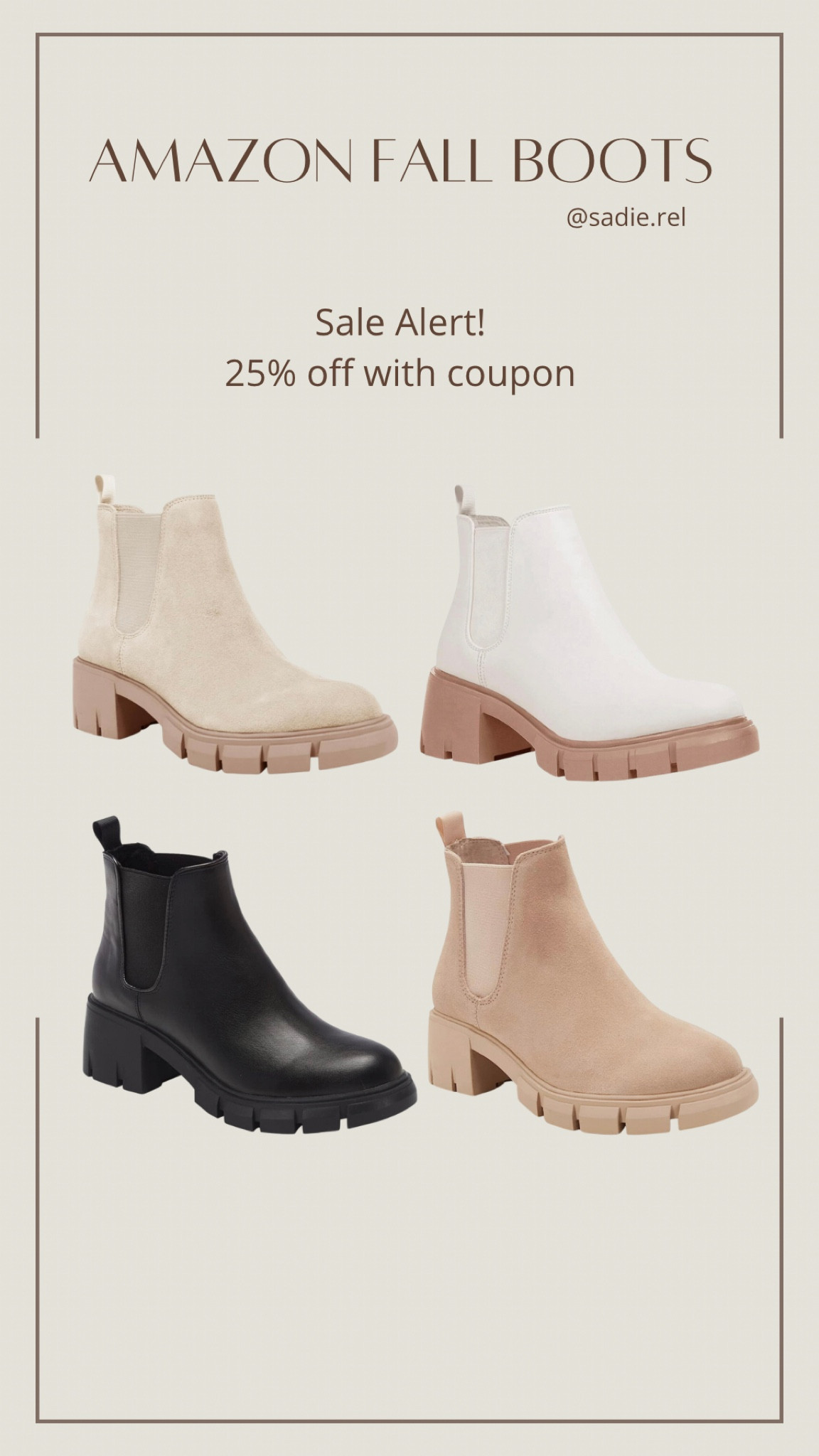 Fall boot sale on Amazon 25% off! 

#LTKBacktoSchool #LTKFind #LTKshoecrush