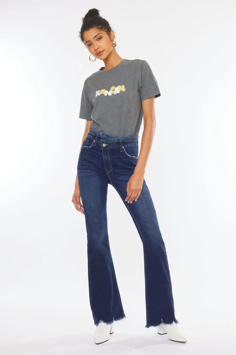 Carter High Rise Flare Jeans | Kancan USA