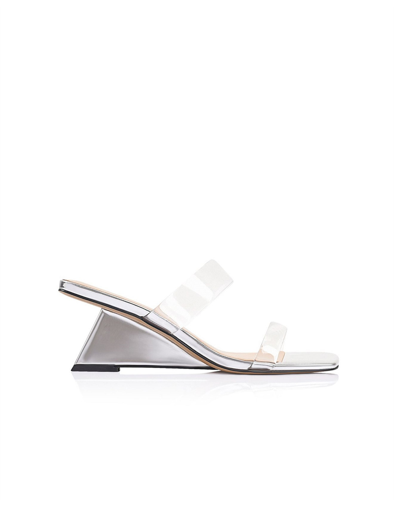 WOMEN'S Bambi Metallic Leather Wedge Sandal SANDAL | David Jones (Australia & New Zealand)