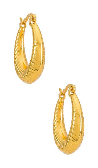 Paris Hoops in Gold | Revolve Clothing (Global)