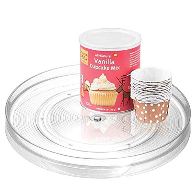 InterDesign Linus Lazy Susan Cabinet Turntable - Organizer Tray for Kitchen Pantry or Countertops -  | Amazon (US)