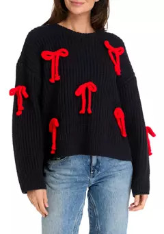 ENGLISH FACTORY Women's Navy Strong Shoulder Top | Belk