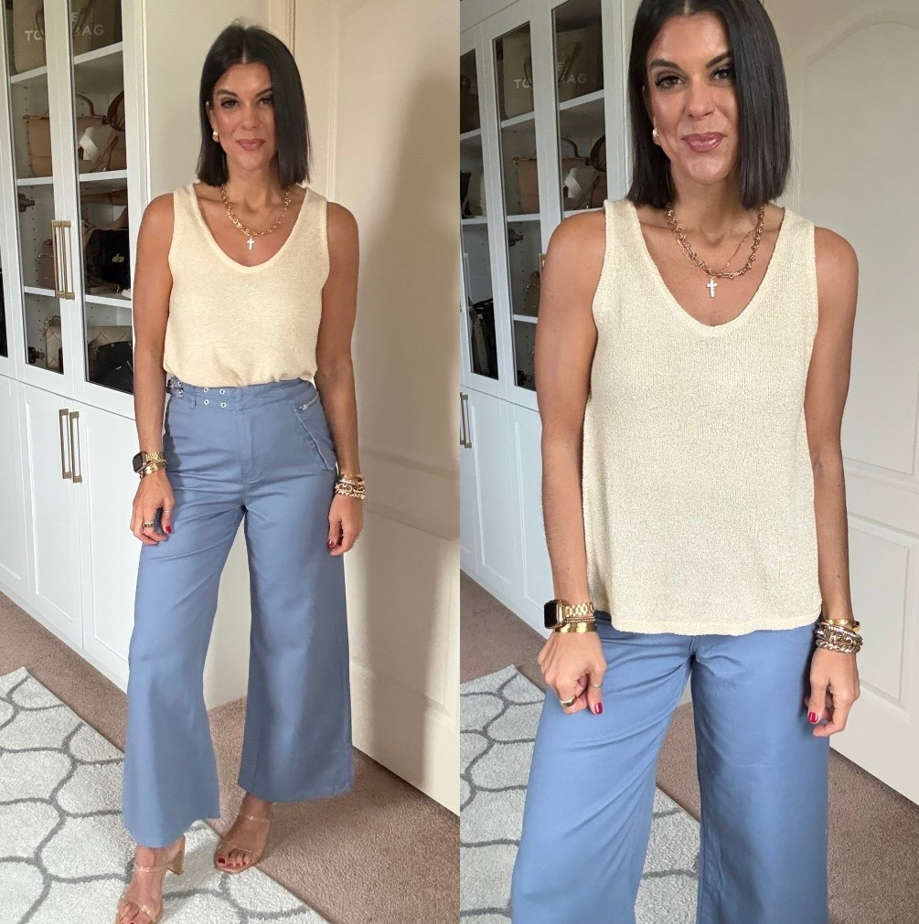 Size small in tank Size 2 in pants

#LTKFindsUnder100 #LTKSeasonal