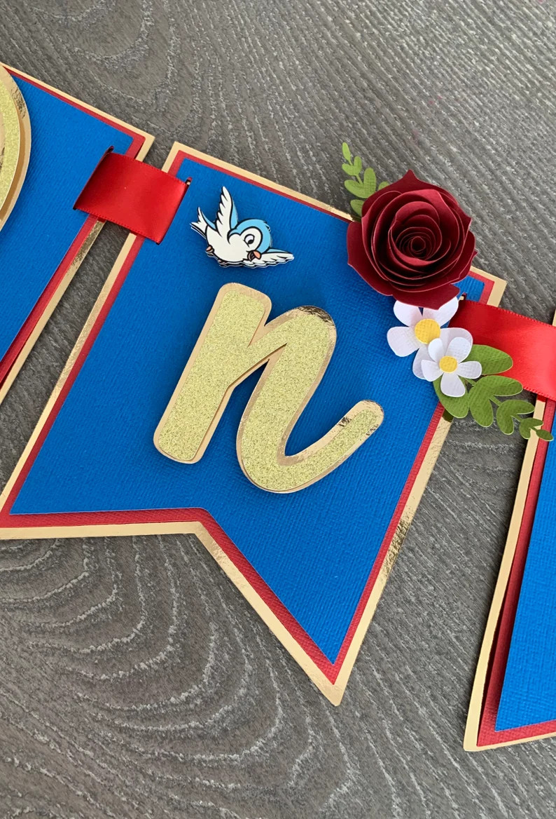 Snow White Birthday Banner / Snow White Birthday Party - Etsy | Etsy (US)