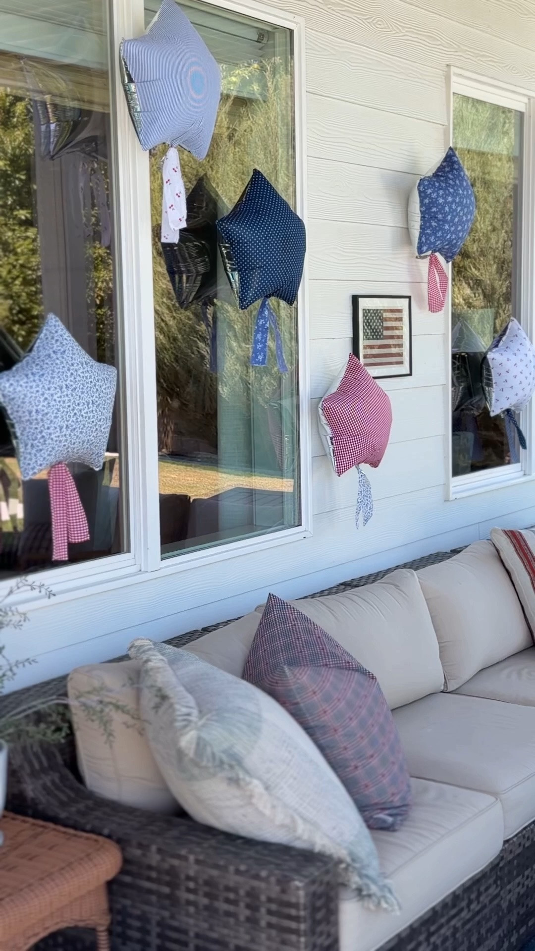 Easy and inexpensive 4th of July decor!