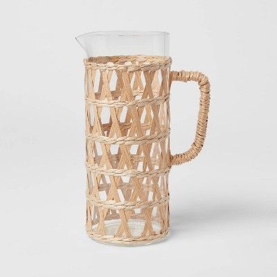 64oz Glass Natural Wrap Beverage Pitcher - Opalhouse™ | Target