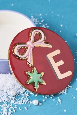 Handpainted Stoneware Monogram Trinket Box | Anthropologie (US)
