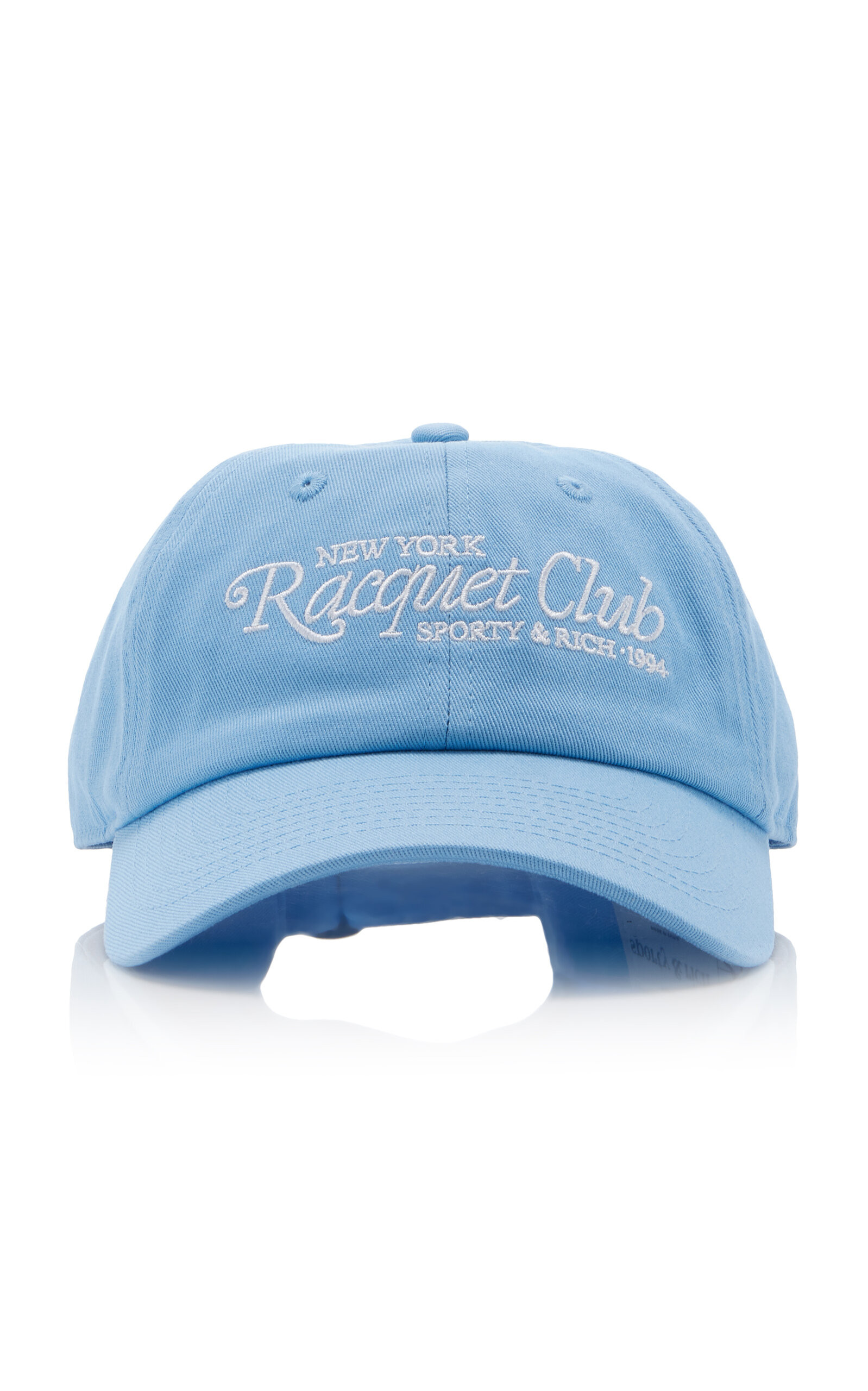 Sporty & Rich - 94 Racquet Club Cotton Baseball Hat - Blue - OS - Moda Operandi | Moda Operandi (Global)