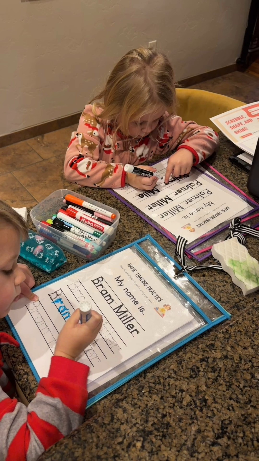 all you need for the sheets!! Check my link tree for the FREE name practice resource 🫶🏼