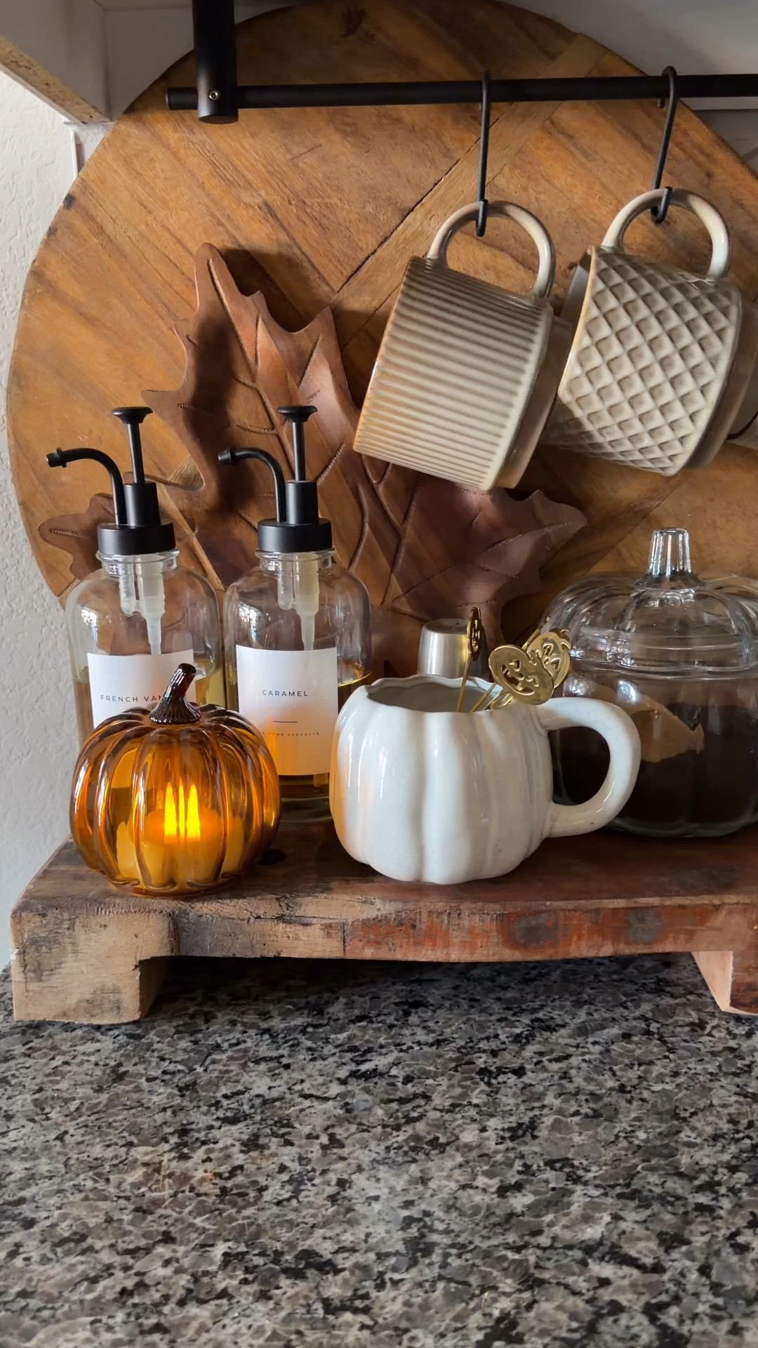 Fall coffee bar styling inspiration- home decor accents, kitchen decor, fall decor , fall kitchen

#LTKSeasonal #LTKHome