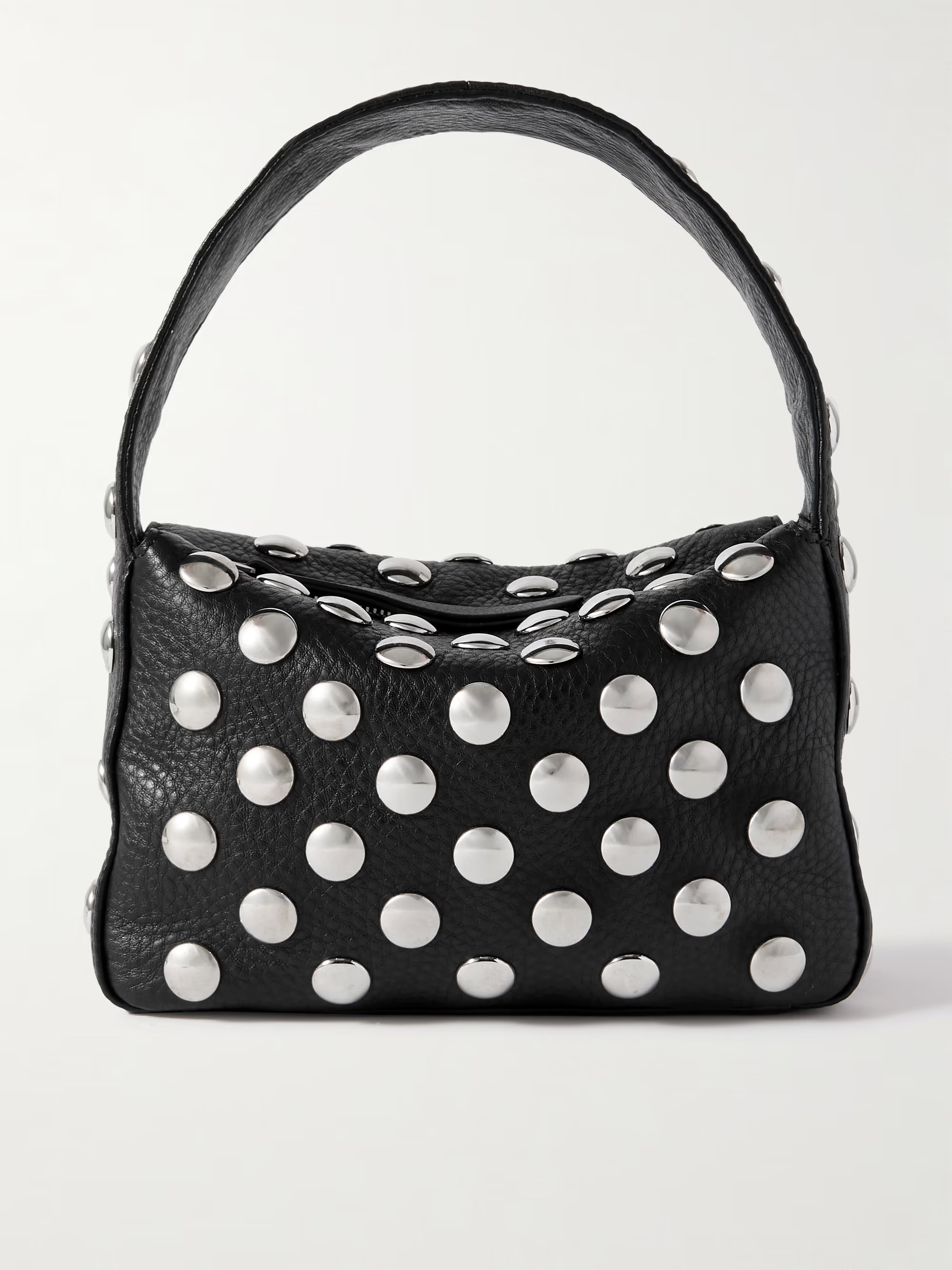 Elena small studded textured-leather shoulder bag | NET-A-PORTER (US)