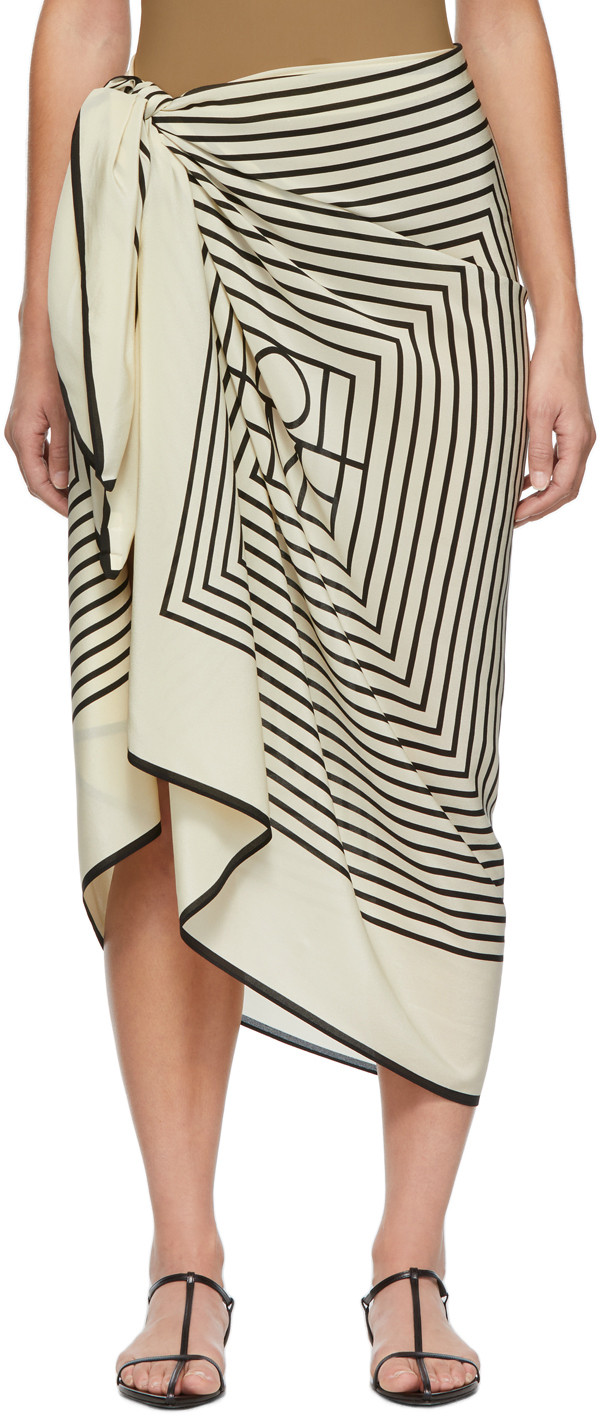 Silk Monogram Wrap | SSENSE