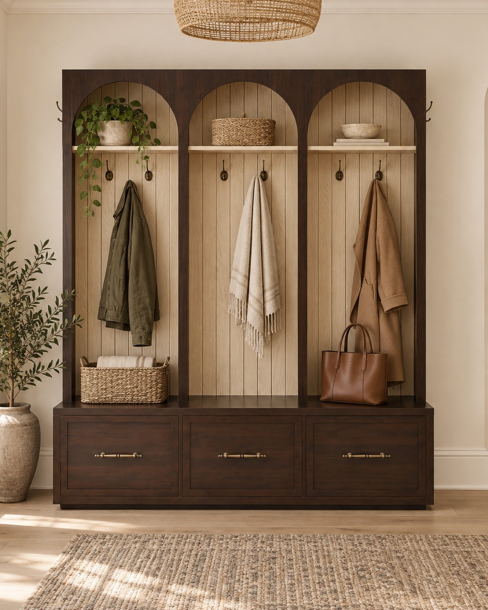 Seriously….this looks custom
 made. This bench would look gorgeous in an entryway and would be such an easy way to create a mudroom. It’s on sale at Wayfair for such a great price! It comes in Black as well. This looks so rich and high-quality! ￼

#LTKHome #LTKSaleAlert