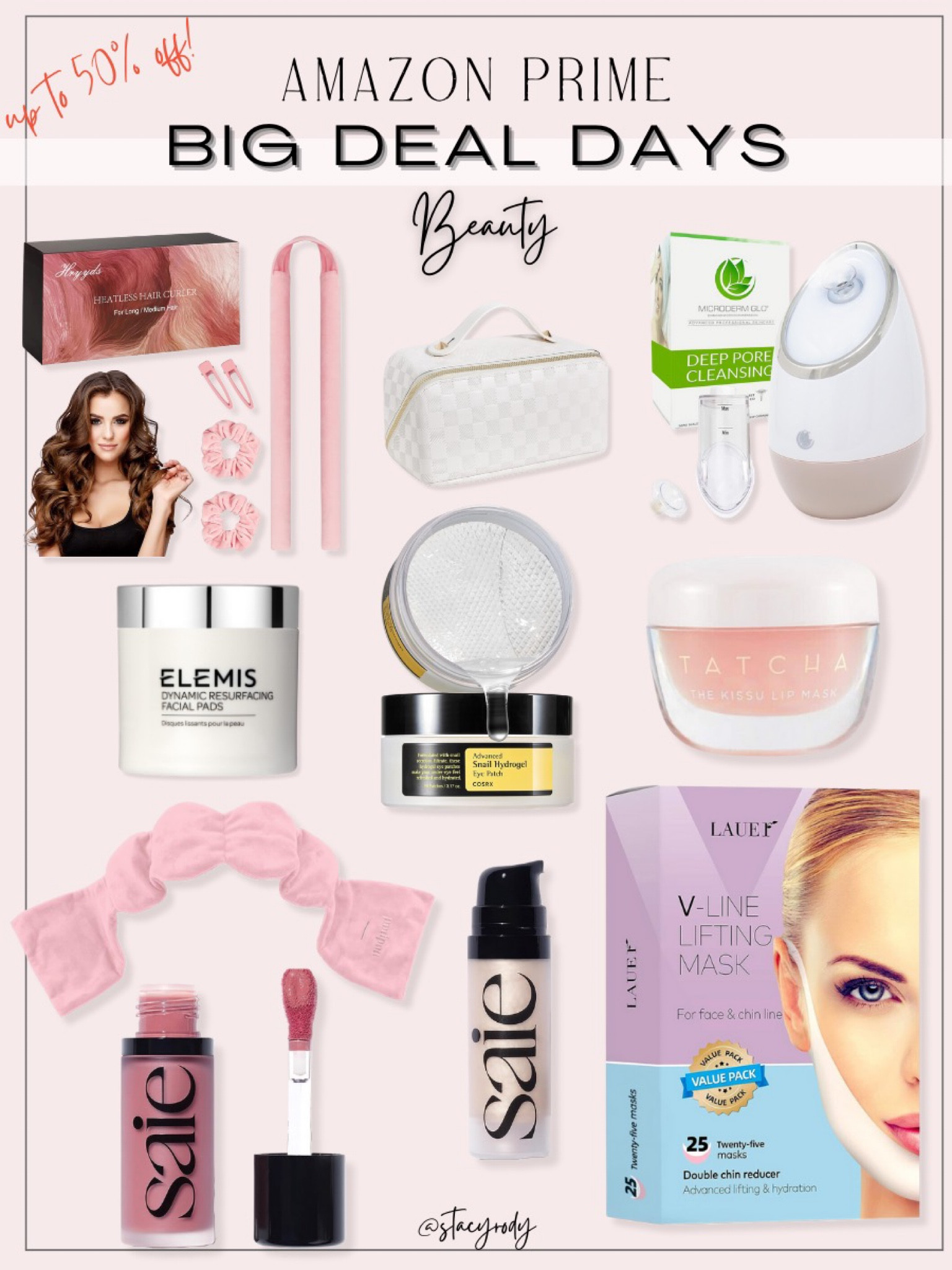 Heatless curls, snail musin eye pads, Elemis, clean beauty, sleep mask and more on the Amazon Prime Day Deals 

#LTKbeauty #LTKxPrime #LTKsalealert