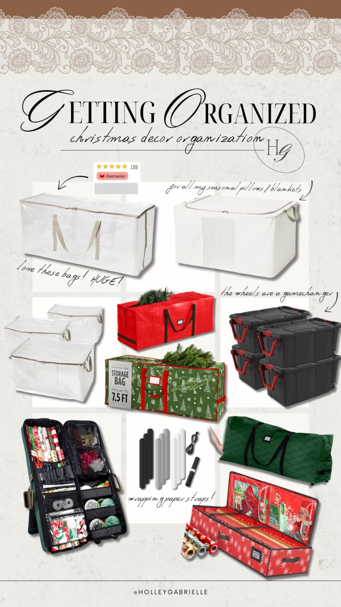 Christmas decor cleanup staples 🎄✨🧹☺️ ready for a clutter free space! Love these to get organized! 

#LTKHoliday #LTKFindsUnder100 #LTKHome