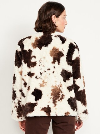 Printed Faux-Fur Jacket | Old Navy (US)