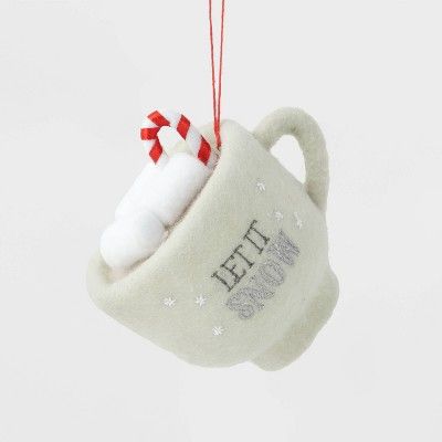 Felt Let It Snow Cup Christmas Tree Ornament - Wondershop&#8482; | Target