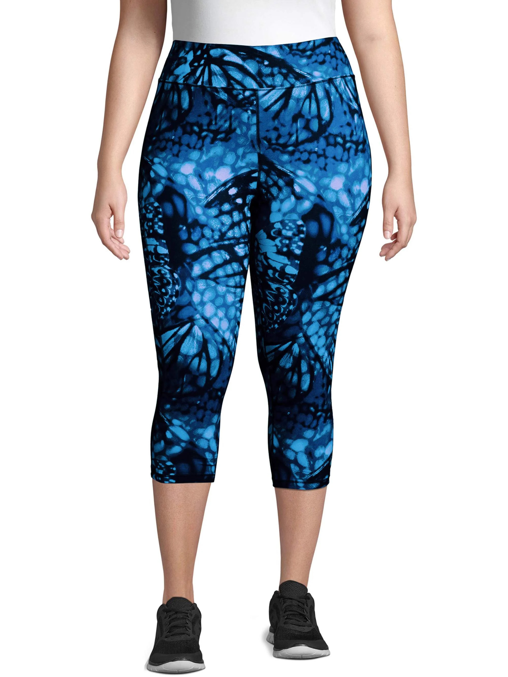 Just My Size Women's Plus Size Active Wicking Workout Capri Leggings - Walmart.com | Walmart (US)