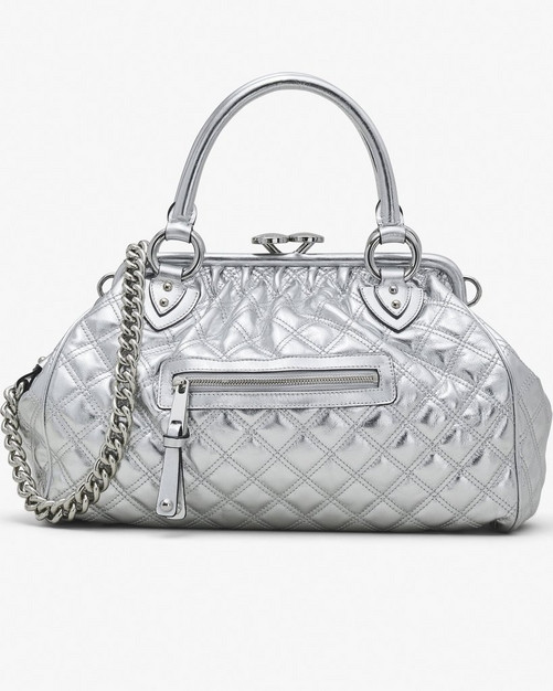 Re-Edition Quilted Metallic Leather Stam Bag | Marc Jacobs
