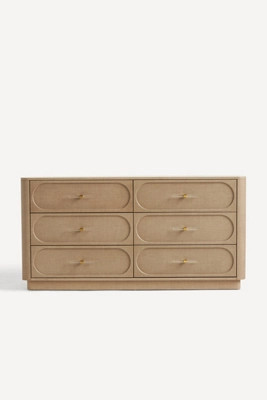 Evers Linen Six-Drawer Dresser | Anthropologie (US)